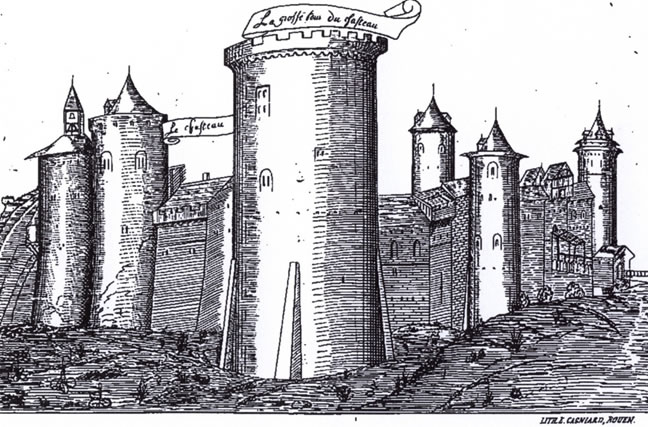 Château de Rouen vers 1525