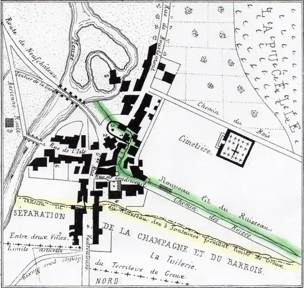 plan du ruisseau